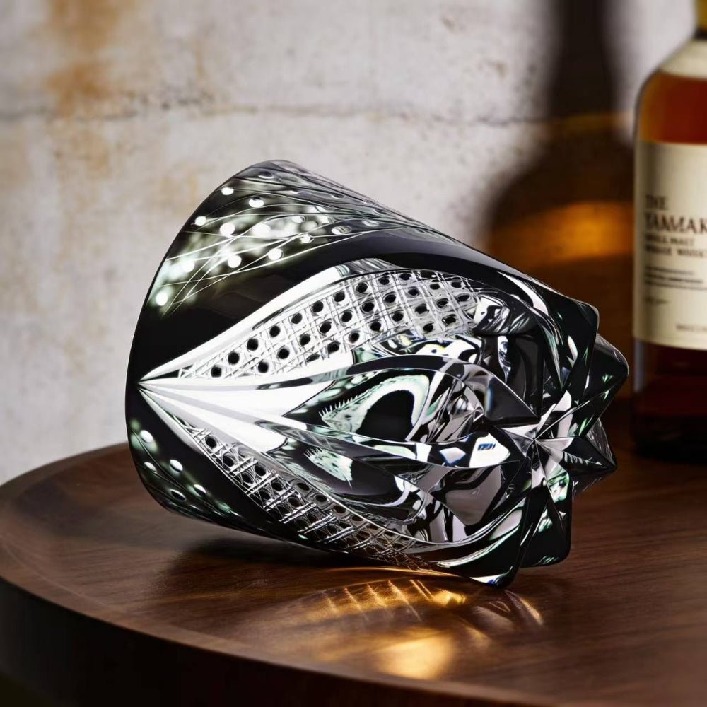 Edo Kiriko Handcrafted Year of the Snake Limited Edition Whisky Glass - Image 2