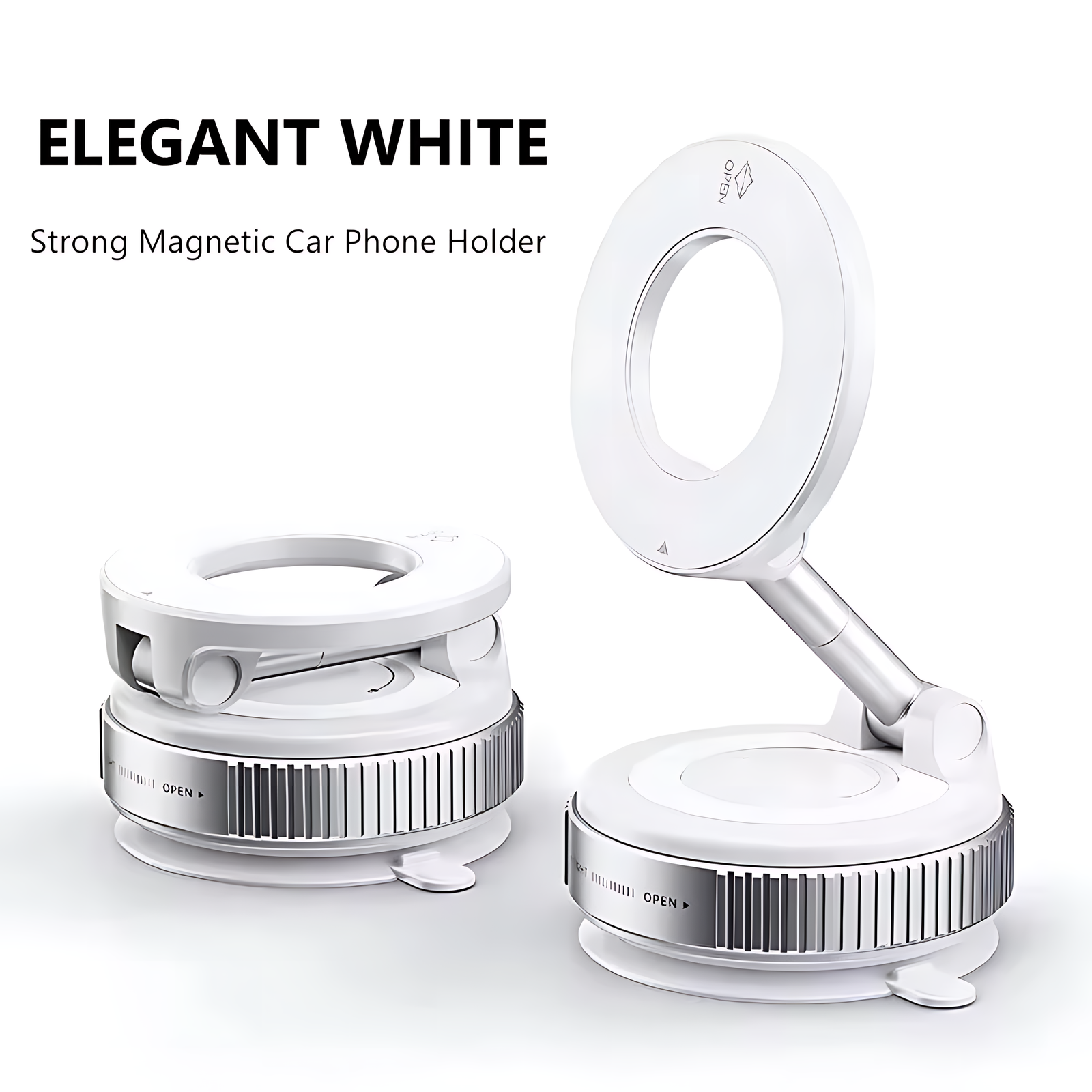 360° Foldable Magnetic Phone Holder – Adjustable Vacuum Car Mount - Image 3